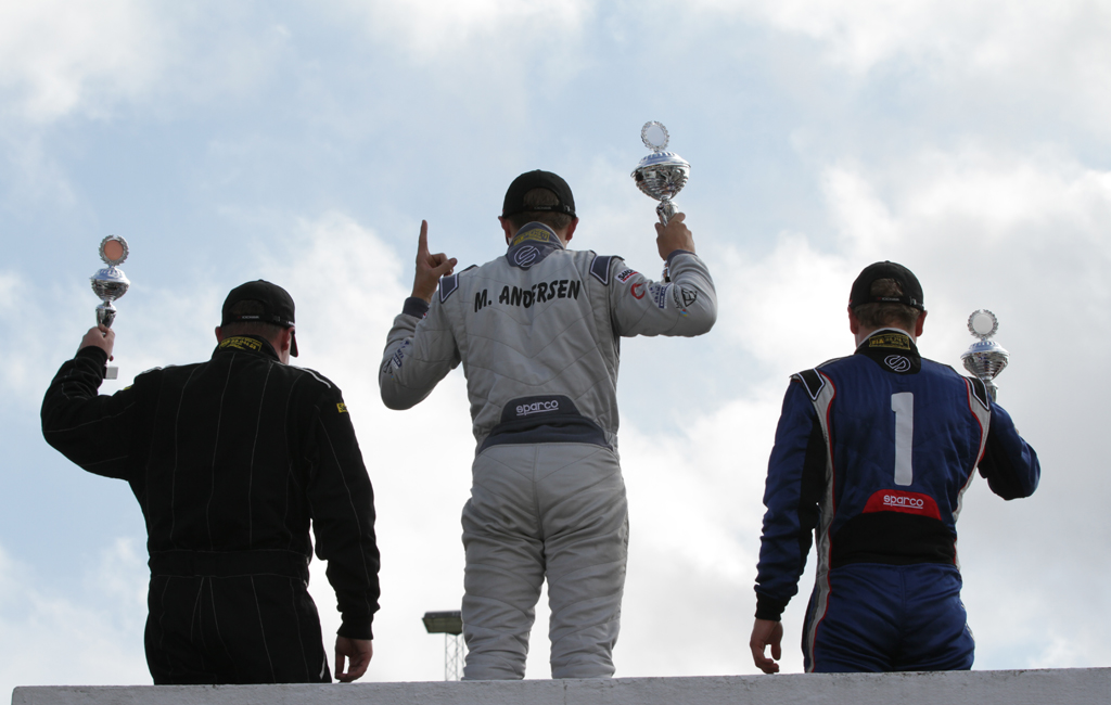 De andre kørere så kun Martin Andersen bagfra i det sidste løb
(Foto: Motorsporten.dk)